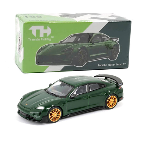 Trends Hobby 1:64 Porsche Taycan Turbo GT Green