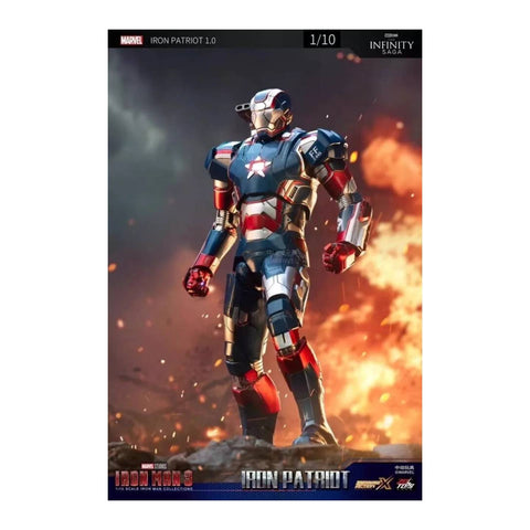 ZD Toys Iron Man 3 7' Iron Patriot Mark II