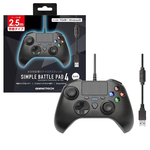 PS4/ Window Gametech Simple Battle Pad 4 - Black