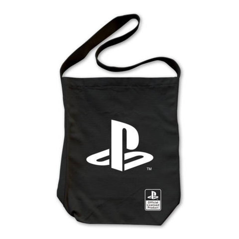 Playstation Logo Shoulder Tote Bag Black