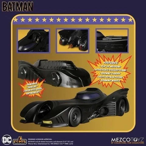 Mezco Toyz 5 Points Batman (1989) Mezco Toyz Batmobile