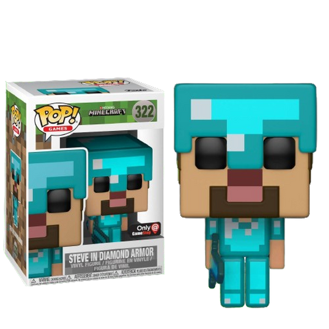 Funko POP! (322) Minecraft Steve in Diamond Armor