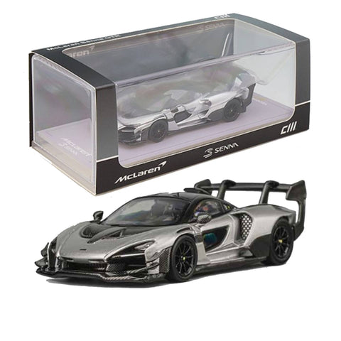 CM Model 1:64 McLaren Senna GTR Silver Grey