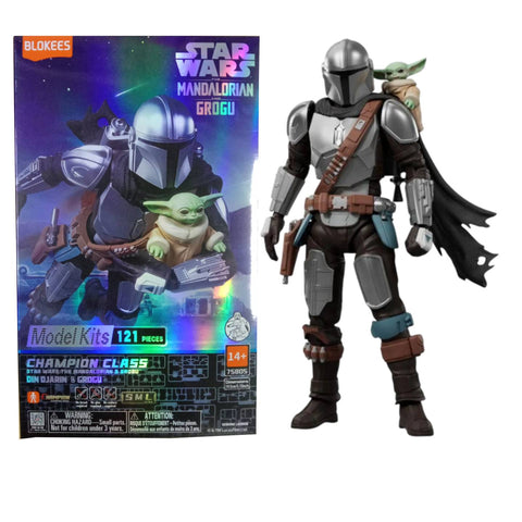 Star Wars CC Djarin & Grogu Blokees Model Kit