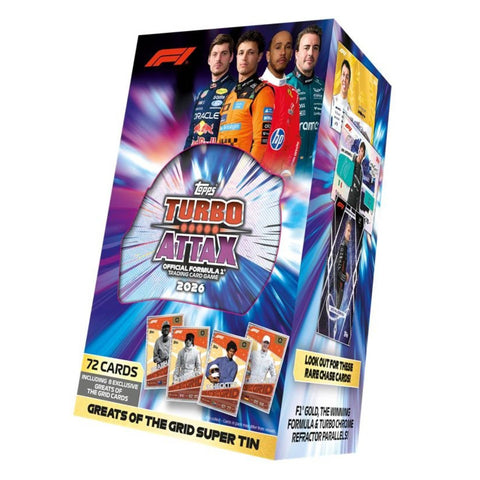 Topps Turbo Attax 2026 Super Tin Greats of the Grid