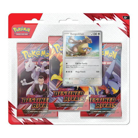 Pokemon SV10 Destined Rivals 3 Pack Blister - Kangaskhan