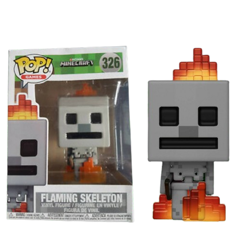 Funko POP! (326) Minecraft Flaming Skeleton
