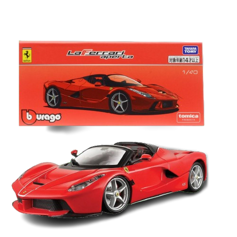 Tomica X Burago 1/43 Red La Ferrari Aperta Signature Series