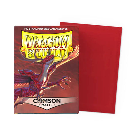 Dragon Shield 100 Standard Size Matte Crimson