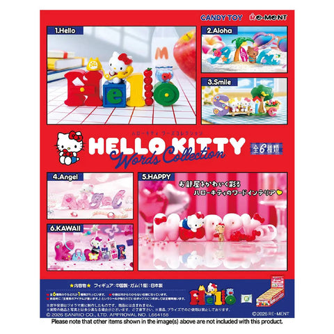 Re-Ment Hello Kitty Words Collection (Set of 6)