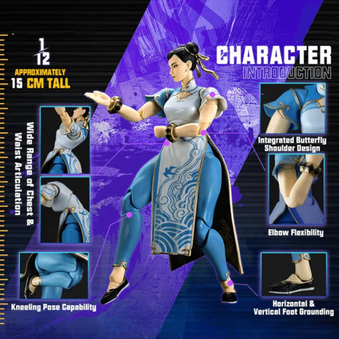 52Toys 1/12 Street Fighter 6 Chun Li White QiPao