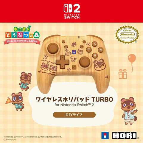 Nintendo Switch 2 Hori Wireless Horipad Turbo - Animal Crossing Tom Nook