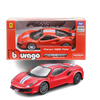 Tomica X Burago 1/43 Red 488 Pista Race & Play Ferrari