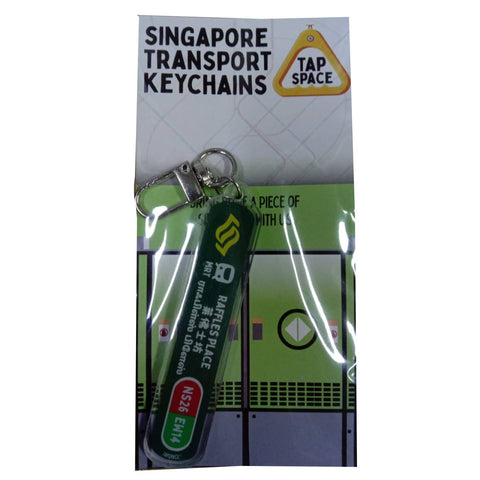 MRT Station Keychain - Raffles Place