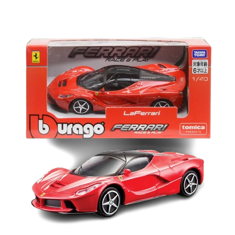 Tomica X Burago 1/43 Red La Ferrari Race & Play Ferrari