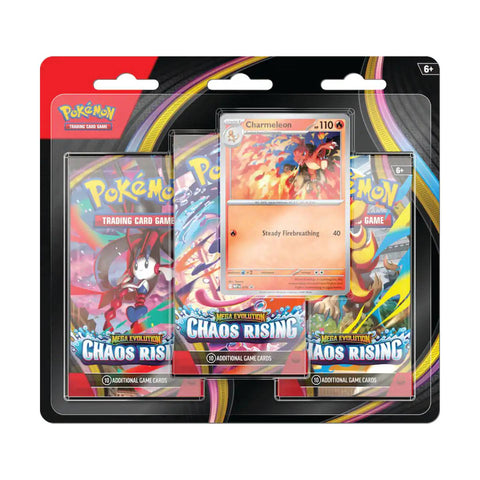 Pokemon ME04 Chaos Rising 3 Pack Blister - Charmeleon