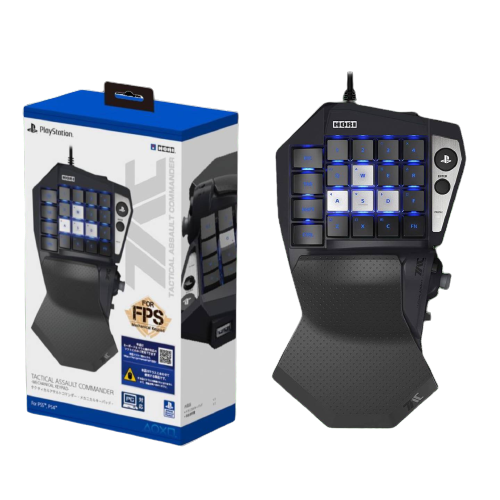 HORI Tactical Assault Commander (TAC) Mechanical Keypad for PlayStation®5,  PlayStation®4, and PC - PC-Style Keypad for FPS, MMO, and more - Officially