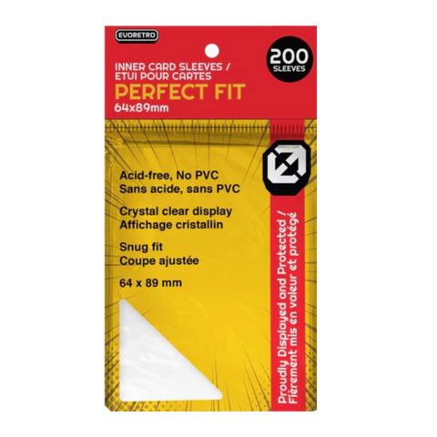 Evoretro 200 Perfect Fit Standard Sleeves 64x89mm