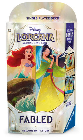 Disney Lorcana Set 9 Fabled Deck - Ariel and Mulan
