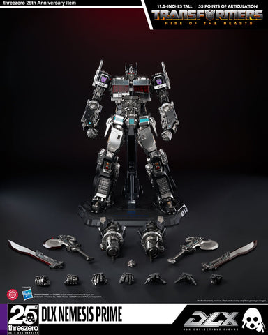Three Zero DLX Transformers Rise of the Beasts Nemesis Prime