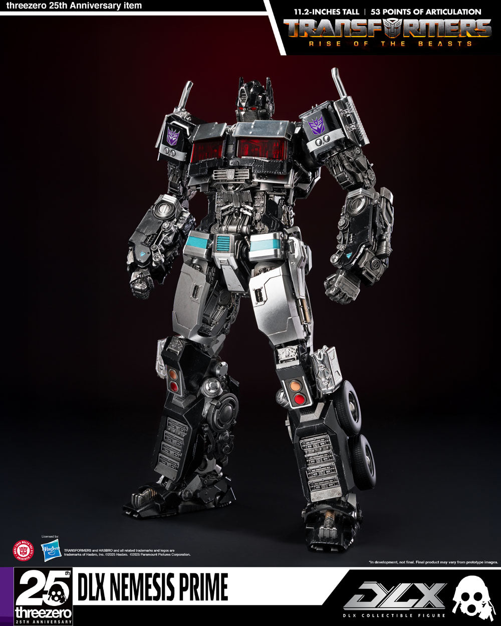 Three Zero DLX Transformers Rise of the Beasts Nemesis Prime | PLAYe