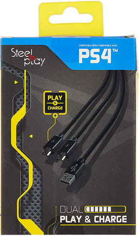 PS4 SteelPlay Dual Play &  Charge Cable