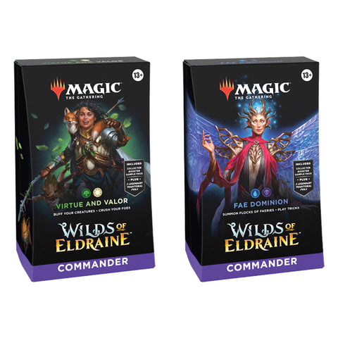 Magic The Gathering Wilds of Eldraine Commander Deck (Set of 2)