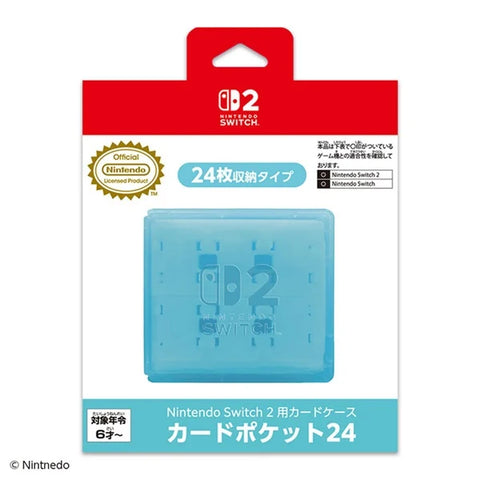 Nintendo Switch 2 Maxgames Card Pocket 24 - Aqua Blue