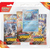 (Pre-order) Pokemon SV8 Surging Sparks 3-Pack Blister - Quagsire (Ship 8 November 2024)