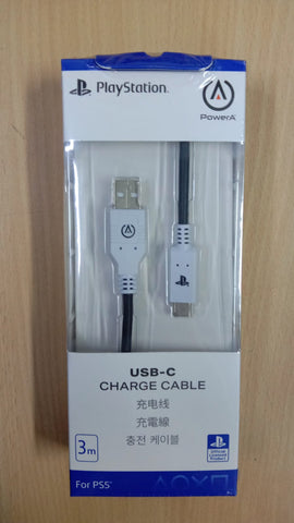 PS5 PowerA USB-C Charge Cable 3M