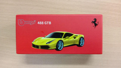 Bburago 1:64 Ferrari 488 GTB Yellow