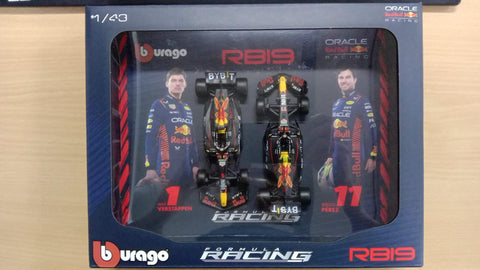 Bburago 1:43 Red Bull RB19 F1 Twin Pack