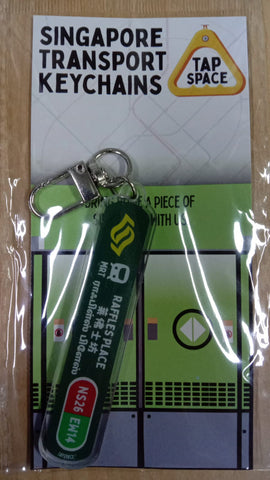 MRT Station Keychain - Raffles Place