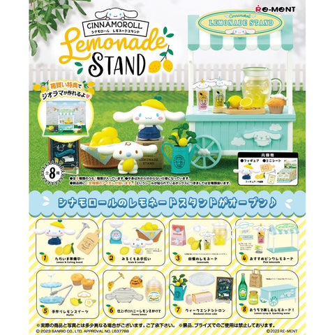Re-Ment Cinamoroll Lemonade Stand (Set of 8)