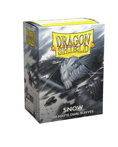 Dragon Shield Deck 100 Dual Matte sleeves - Snow