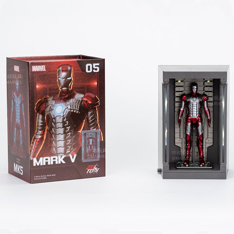 ZD Toys Iron Man 4" Mark V with Hall of Armor 05