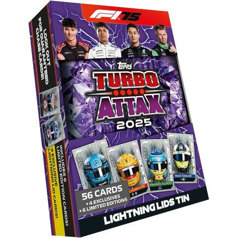 Topps Turbo Attax 2025 Mega Tin - Lightning Lids