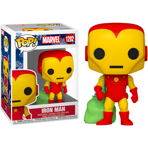 Funko POP! (1282) Marvel Holiday Iron Man with Bag