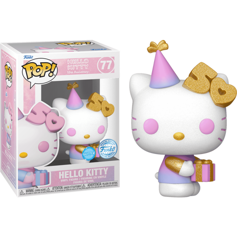 Funko POP! (77) Sanrio Hello Kitty 50th Presents Glitter Special Edition