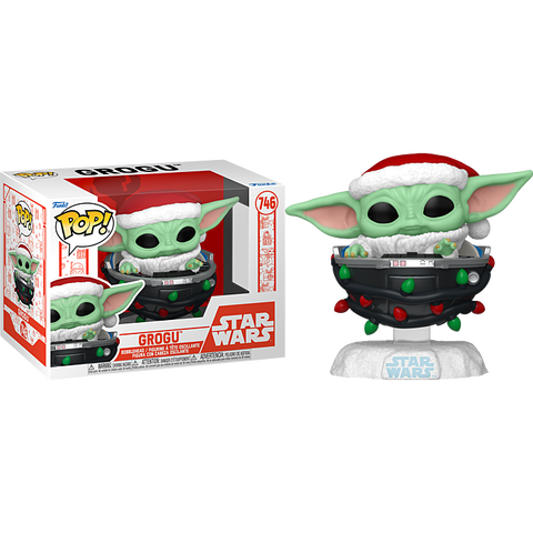 Funko POP! (746) Star Wars Holiday Grogu in Pram