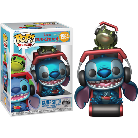 Funko POP! (1564) Lilo & Stitch Gamer Stitch Metallic