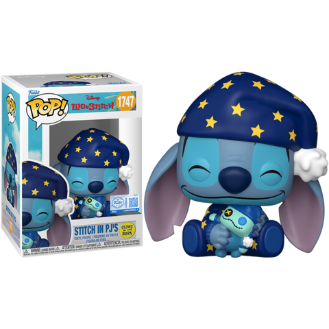 Funko POP! (1747) Lilo & Stitch Stitch in PJ'S Glow-in-the-Dark Special