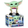 Funko POP! (825) Star Wars Mandalorian Grogu Food Flocked