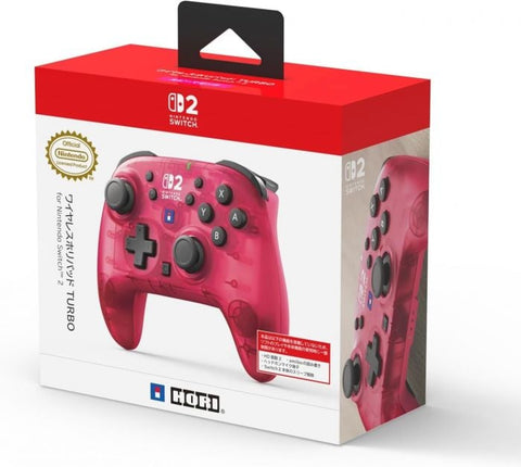 Nintendo Switch 2 Hori Wireless Horipad Turbo - Ruby Red