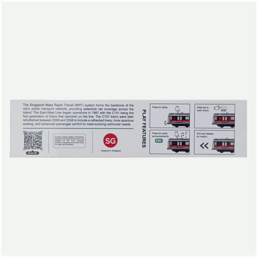Arielle Singapore Mass Rapid Transit Train C151 EW | PLAYe