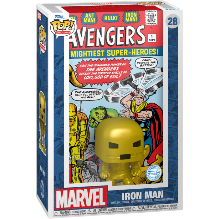 Pop 28 Funko POP! (28) Marvel Iron Man Comic Cover Special Edition | PLAYe