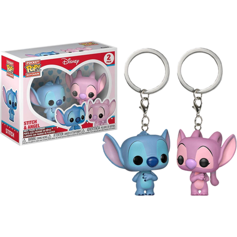 Funko Disney Stitch & Angel Pocket Keychain