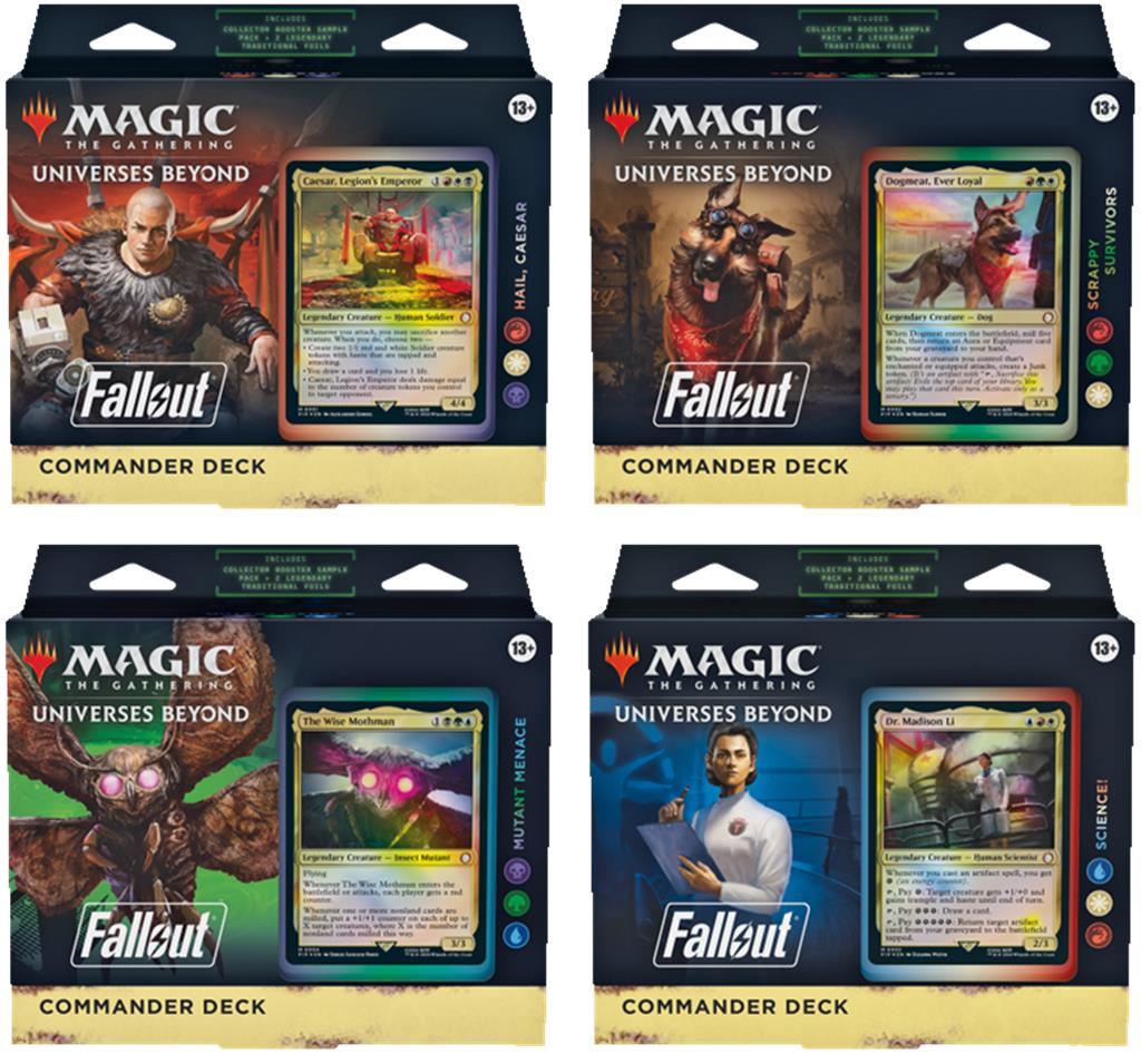 Magic The Gathering Fallout Commander Deck (Set of 4) | PLAYe