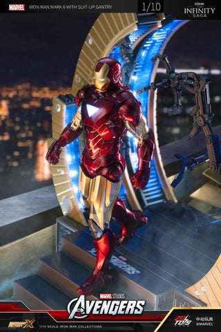 ZD Toys Iron Man 1/10 " Mark VI Suit-Up Gantry