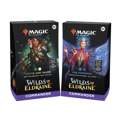 Magic The Gathering Wilds of Eldraine Commander Deck (Set of 2)